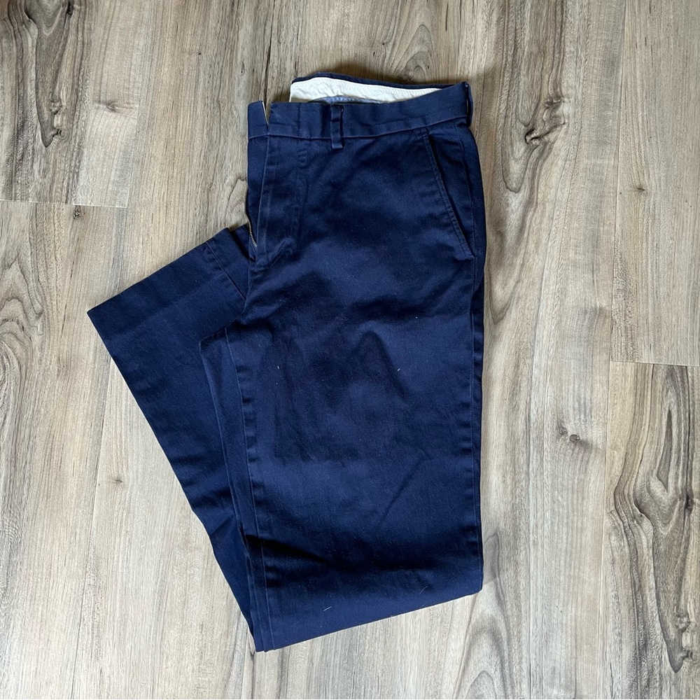 J. Crew Bowery Stretch Navy Dress Pant 32x32